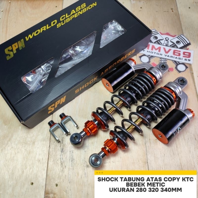 Shockbreaker Belakang Tabung Atas Copy KTC RCB 280 320 340 Free Stiker KTC Racing