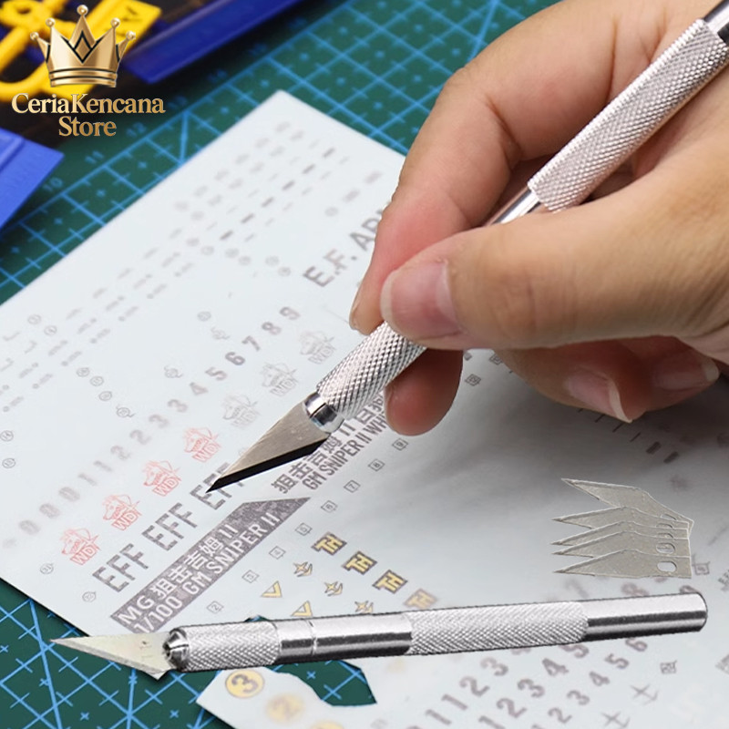 

Set Pen Cutter Pisau Ukir 6 Mata 1 Pisau + 5 Refill Murah Untuk Kesenian & Scrapbooking