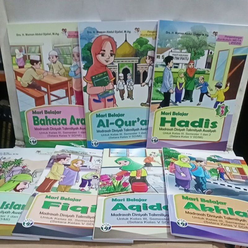 buku terbaru madrasah Diniyah takmiliyah awaliyah pengembangan kurikulum mdta 2020 kelas 3