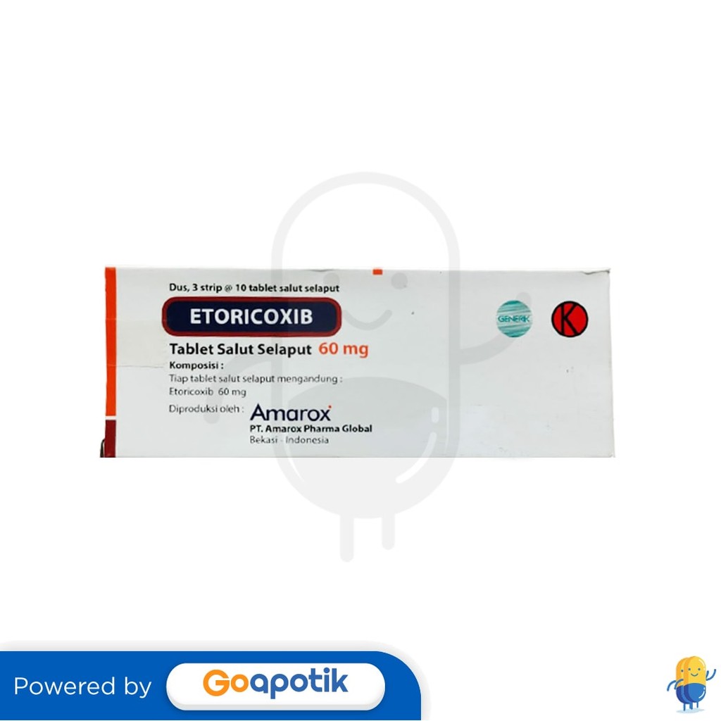 Etoricoxib Amarox 60 Mg Box 30 Tablet