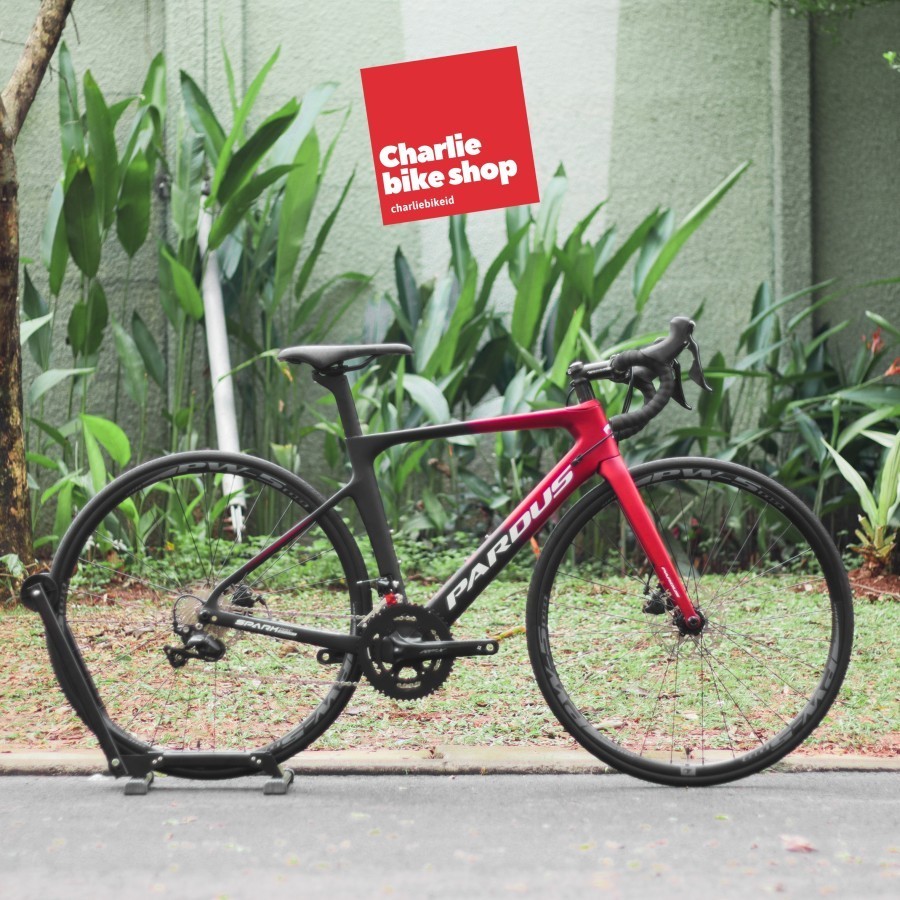 Full Bike Roadbike PARDUS SPARK SPORT 105 Disc Brake - Black Red