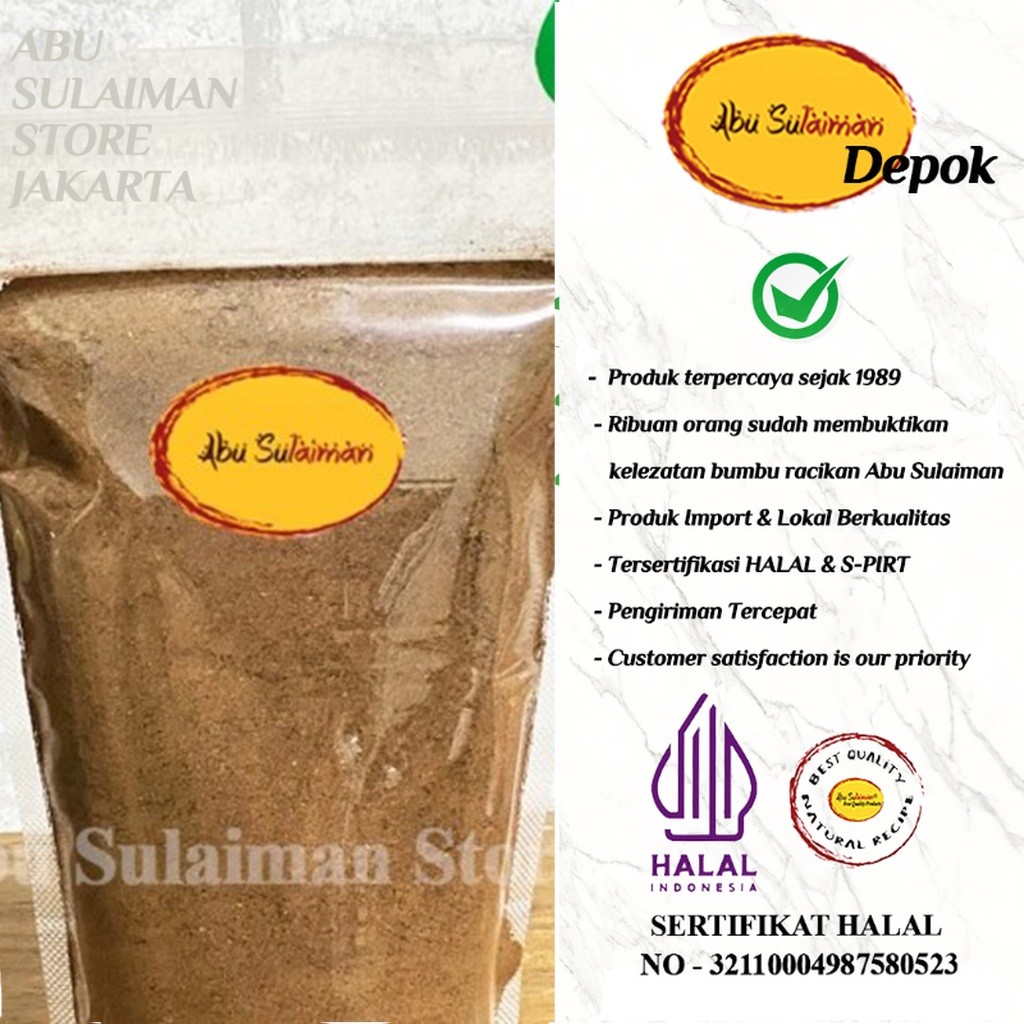 

Pala Bubuk Murni 500 gr / Nutmeg Powder Premium / Pala Bubuk Asli 500 gr Abu Sulaiman