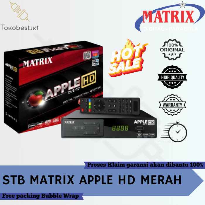 SET TOP BOX TV DIGITAL MATRIX DVB T2 APPLE HD EWS / SET TOP BOX TV DIGITAL MATRIX