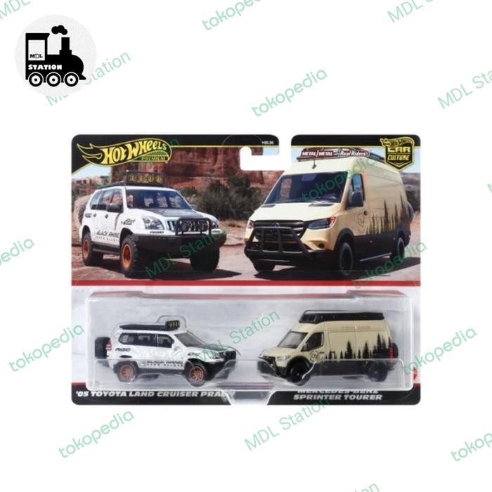 XMCH Hot Wheels Premium - 05 LAND CRUISER PRADO & MERCEDES BENZ SPRINTER
