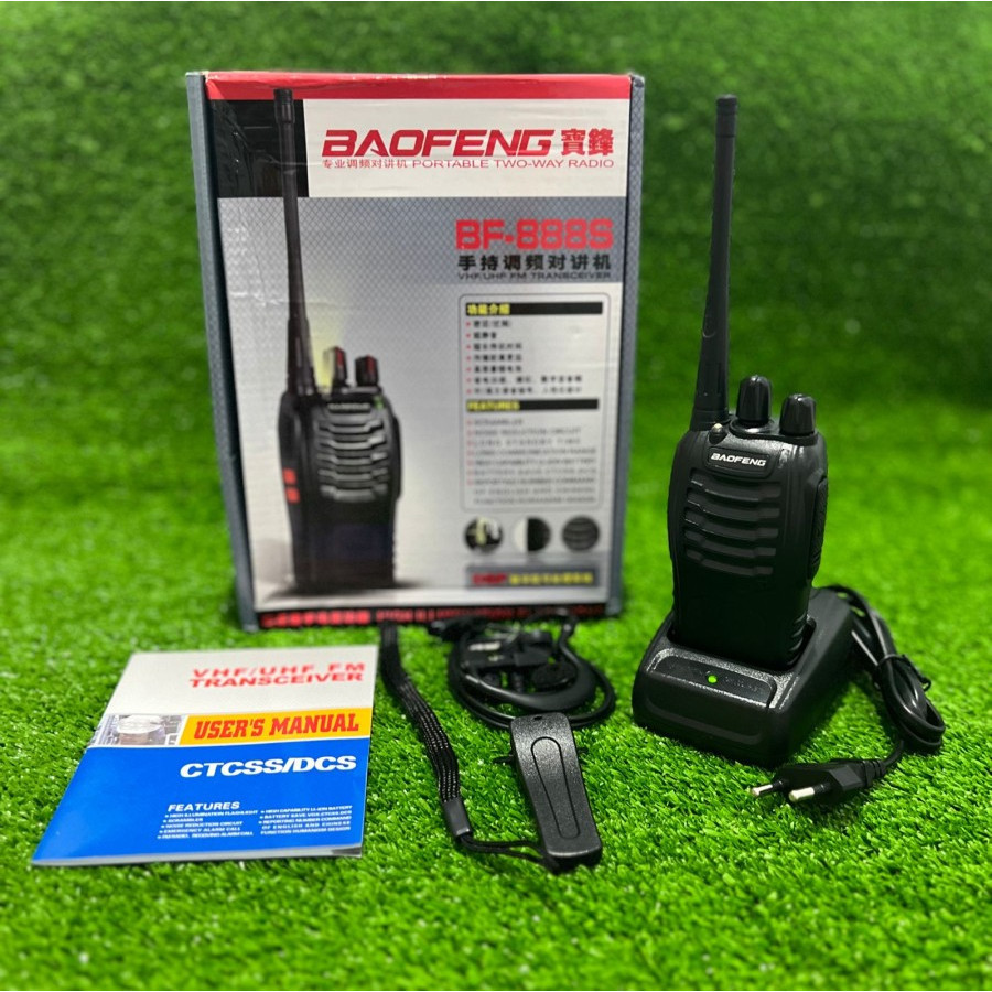 HT WALKIE TALKIE HANDY TALKY HT VHF UHF FM TRANSCEIVER BF888S PORTABLE TWO WAY RADIO (1BOX ISI 2PCS)