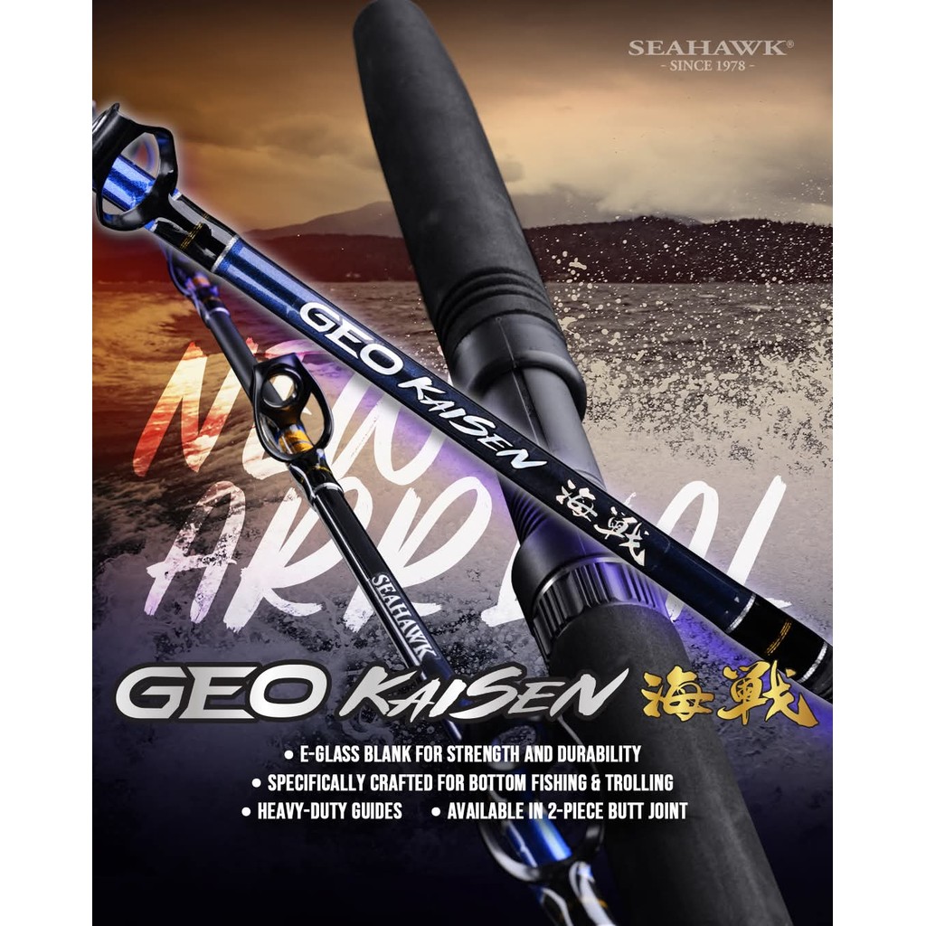 SEAHAWK Joran Trolling Geo Kaisen Heavy Duty - Fishing Rod
