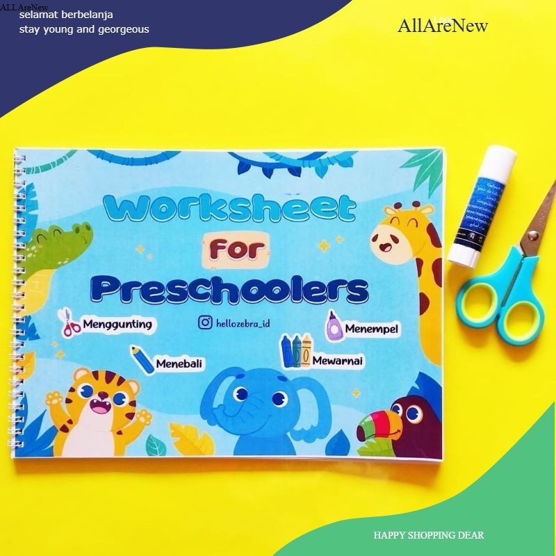 

Worksheet for Preschool / Buku Aktivitas Anak / Buku Anak ORI