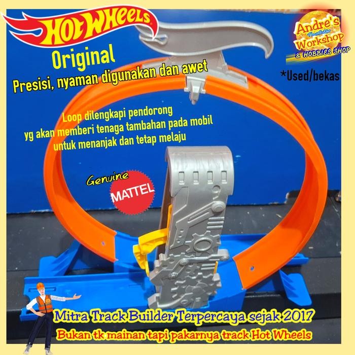 Hot Produk Hotwheels track builder Loop Launcher ori Mattel Hot Wheels track - bekas 1 Terbaik dan T