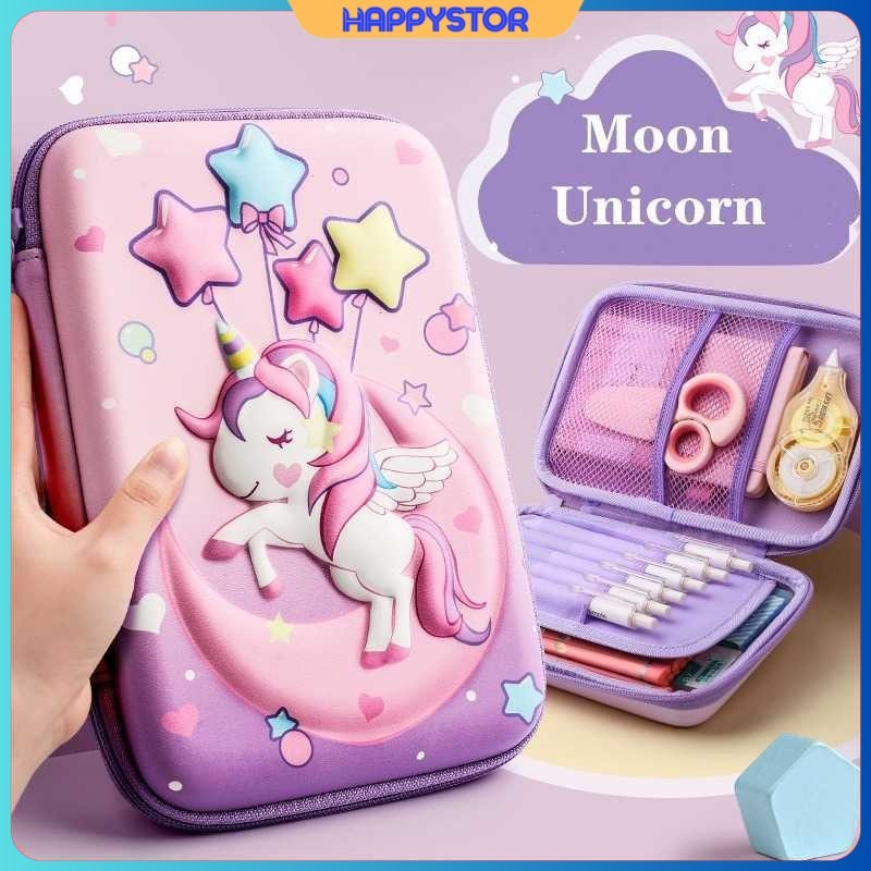 

Tempat Pensil Anak Unicorn Pencil Case Pouch Stationery - A1