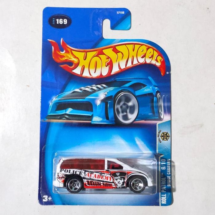 TR99 HW Hot Wheels Dodge Caravan putih 2004 Police Academy Roll Patrol