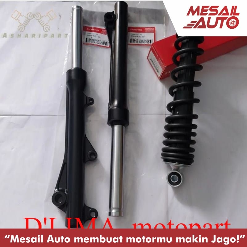 SHOCK DEPAN HONDA BEAT FI, SCOOPY FI + TABUNG SHOCK DEPAN BEST FI, SCOOPY FI PAKET HEMAT AS SHOCK HO