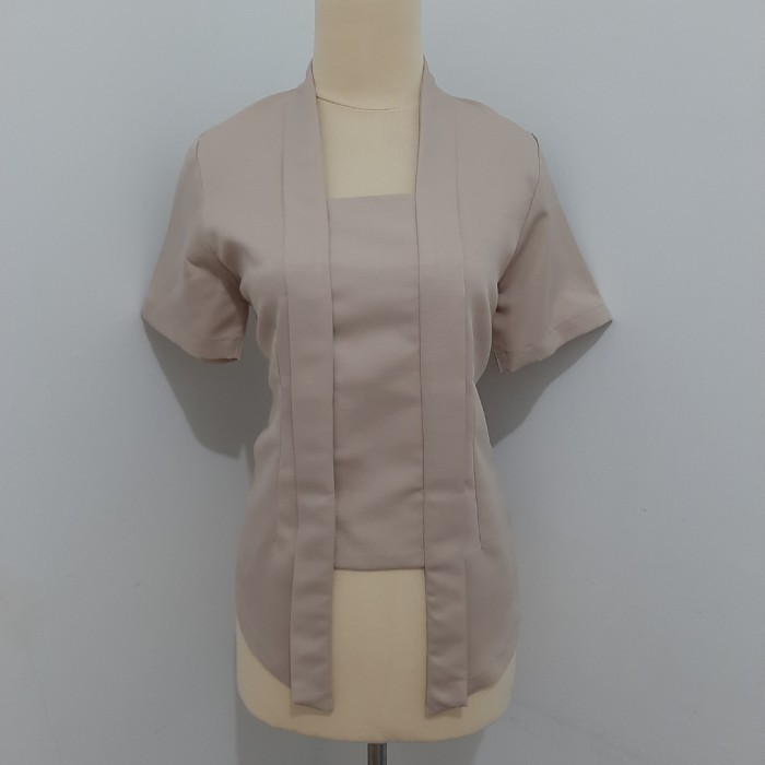 

SALE!! Kebaya Kutu Baru Balotelli Lengan Pendek - Cream, XL