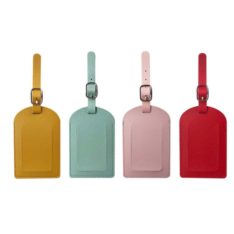

Portable Wedding Favor PU Leather Suitcase Travel Luggage Name Label Tag Baggage Bag Tag