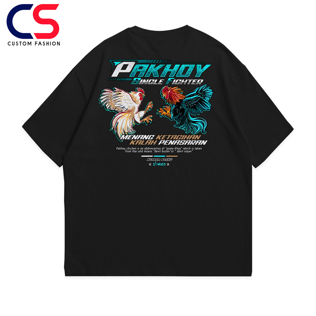 Kaos Ayam Petarung Thailand Pama Pakhoy Bangkok Jago - Baju Ayam Aduan Single Fighter