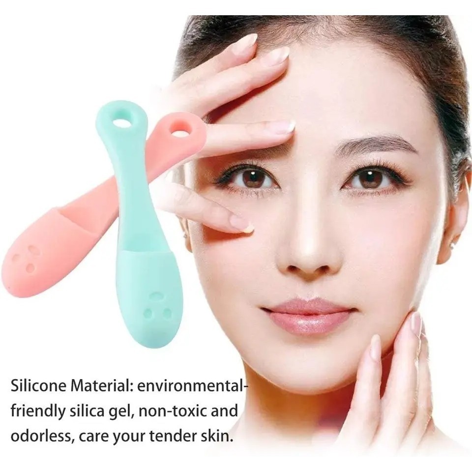 Sikat pembersih komedo/sikat silikon pembersih/Tongkat komedo 3-in-1, sikat komedo jari/sikat pember