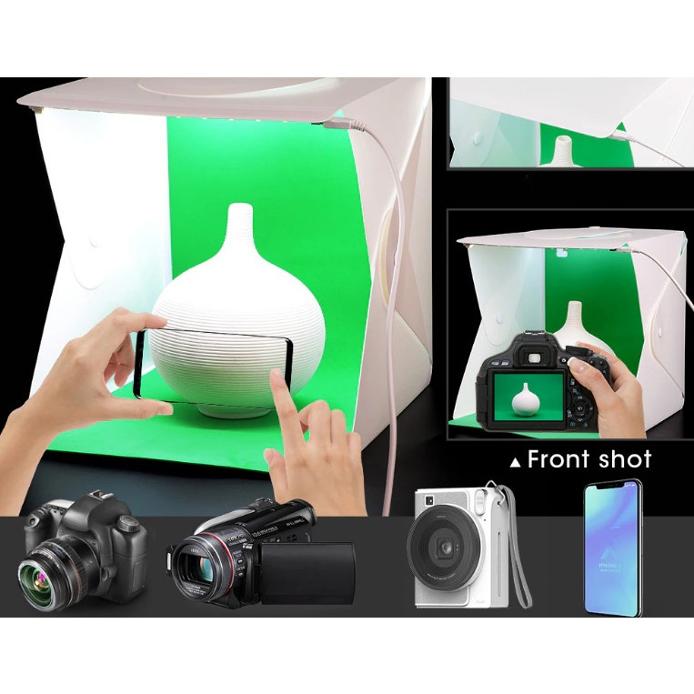 Mini Studio Box Lengkap Lighting Led Background Mini Studio Foto Box Photo Studio Mini Box