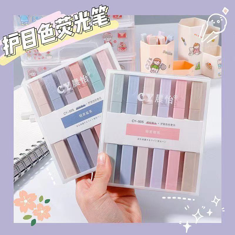 

Stabillo Highliter set isi 6 Aesthetic Highlighter Warna Soft Lembut Berkualitas Sketch Marker Pen Art Painting Spidol Pastel Warna