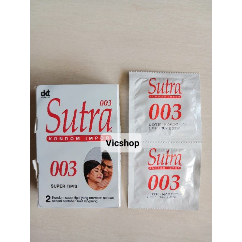 PROMO!!!! Ready  SUTRA 003 NEW!! Super Tipis 1Kotak isi 2pc -KDM.store.id-