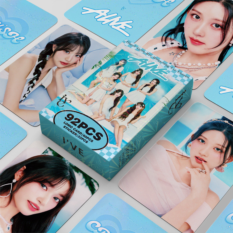 

92Pcs/Set Idol Girl Group Lomo Card High Quality New Album Yujin Gaeul Wonyoung LIZ Rei Leeseo HD Photo Card Fans Gifts