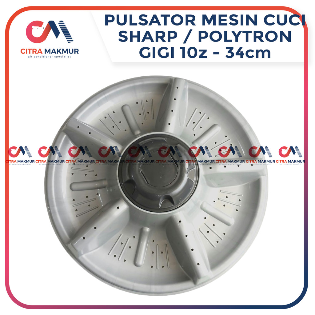 Pulsator Mesin Cuci Sharp 2 Tabung Gigi 10z Diameter 34cm ES T85CL T95CL 10 14 kg Piringan Pencuci