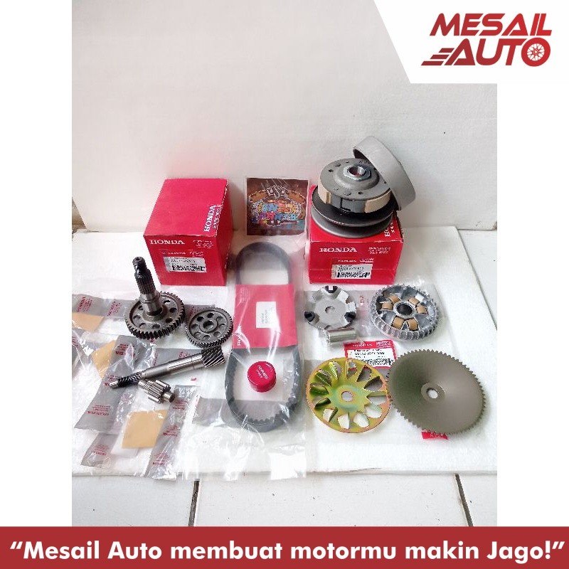 PAKET FULL SET CVT+GIGI RASIO HONDA BEAT KARBU SCOOPY KARBU SPACY KARBU KODE-KVY