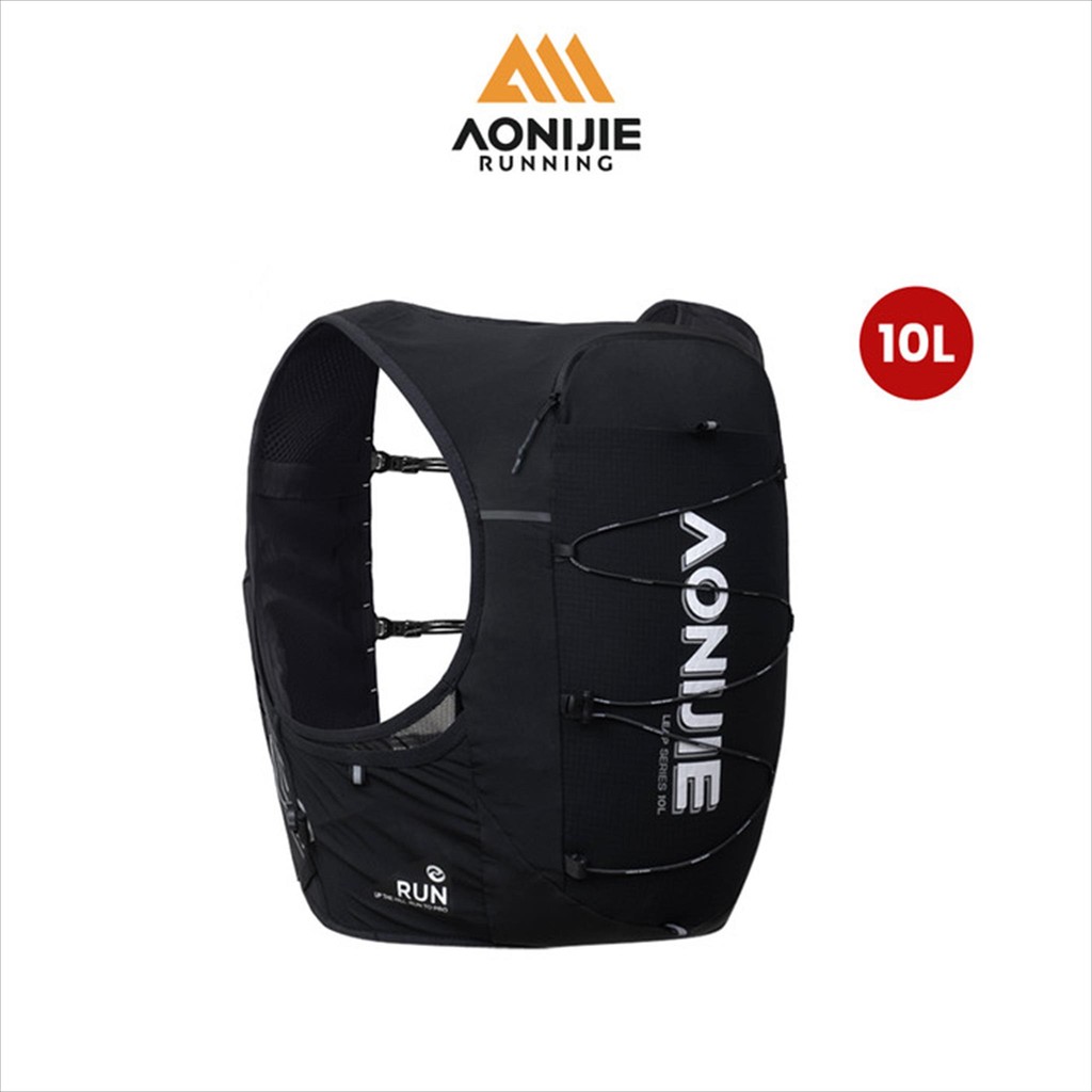 Aonijie C9116 Hydration Backpack Vest - 10 Liter Trail Running Sports - BLACK