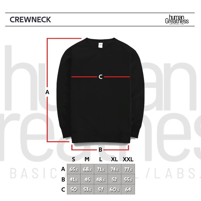 Human Greatness Crewneck Misty M71 - XL
