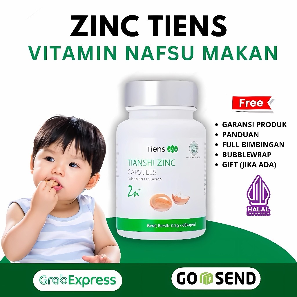 SV98UJ Zinc Tiens Anak untuk Anak & Bayi GTM 100% Original Halal BPOM