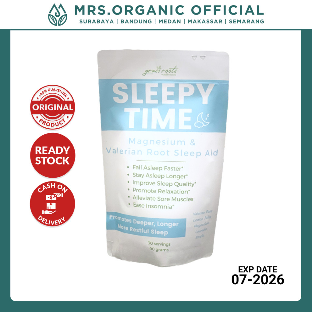 

Suplemen Vitamin Grass Roots Wellness Sleepy Time 30 Servings 90g - Meningkatkan Kualitas Tidur