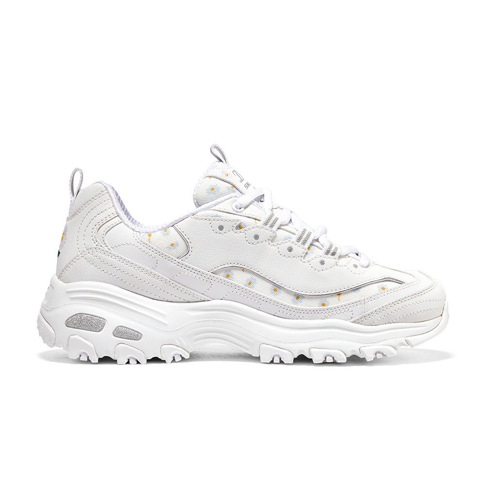 Asli&Headey Skechers Women's Sports Shoes Online Exclusive D'lites Sports Shoes -896180-WHT Air Cool