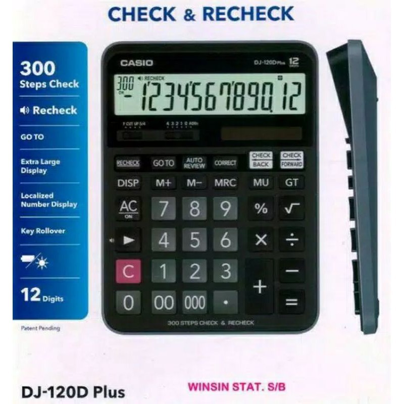 

CASIO DJ-120D PLUS ori Calculator kalkulator kantor dagang original