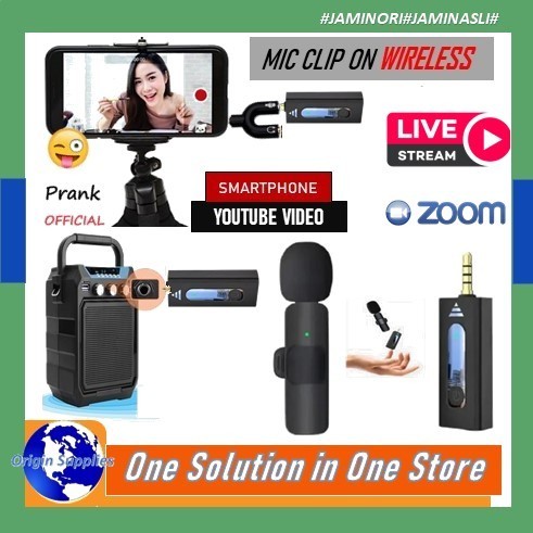 Microphone Mic Headset Wireless USB PC Zoom Laptop 50Meter
