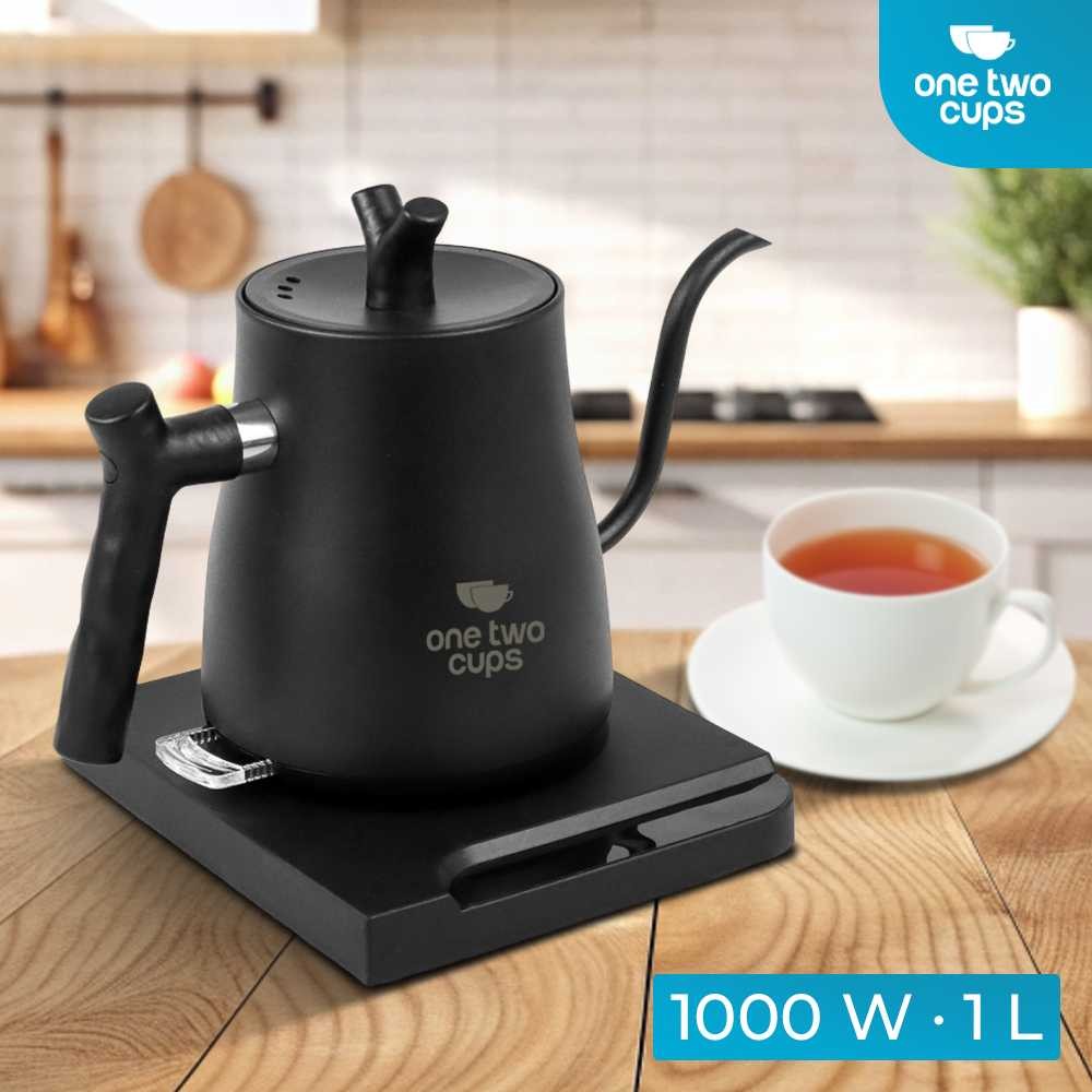 Teko Listrik Kopi Pemanas Air Leher Angsa 1000W 1L - One Two Cups