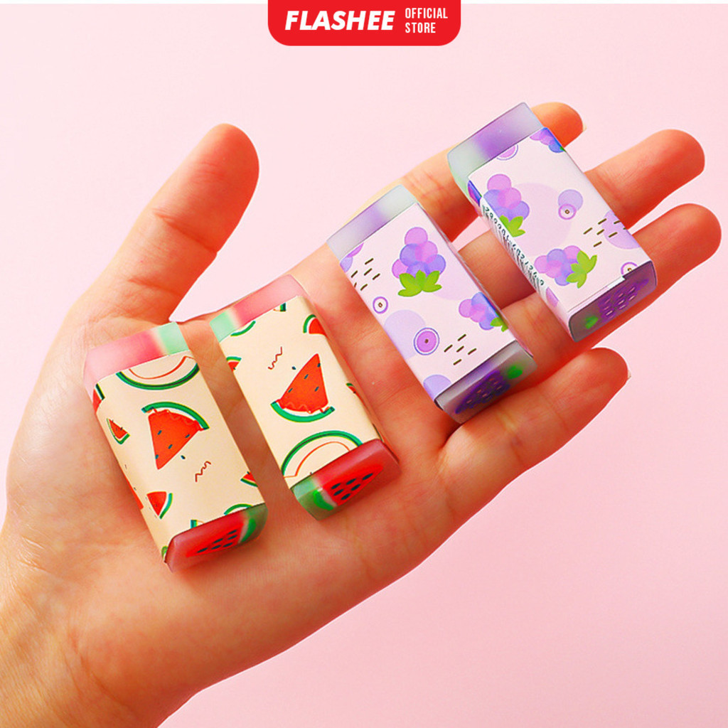 

Flashee Paket Penghapus Pensil Karakter 5 Pcs Eraser Motif Buah Dan Hewan Lucu Bundle Anak Sekolah