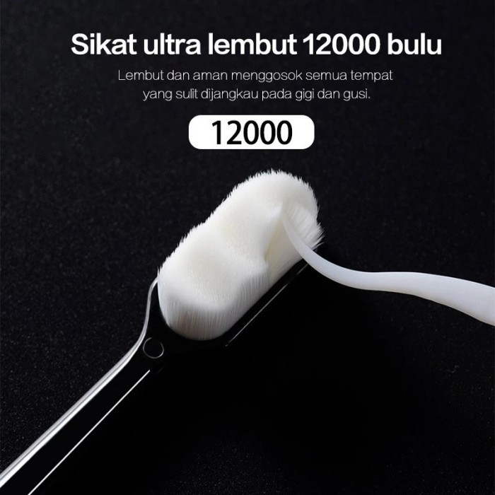 Gaya Jepang SIKAT GIGI JAPAN NANO TECH Bulu Micro Extra Soft Tootbrush Micro Brush