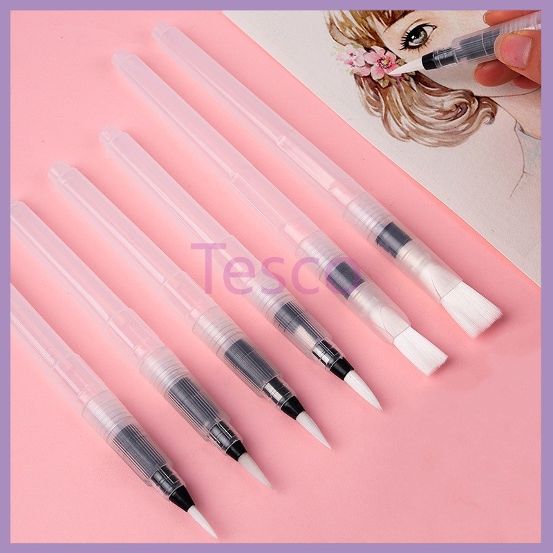 

Tesco water pen set/6 Paket Kuas Cat Air Lembut untuk Menggambar/Melukis