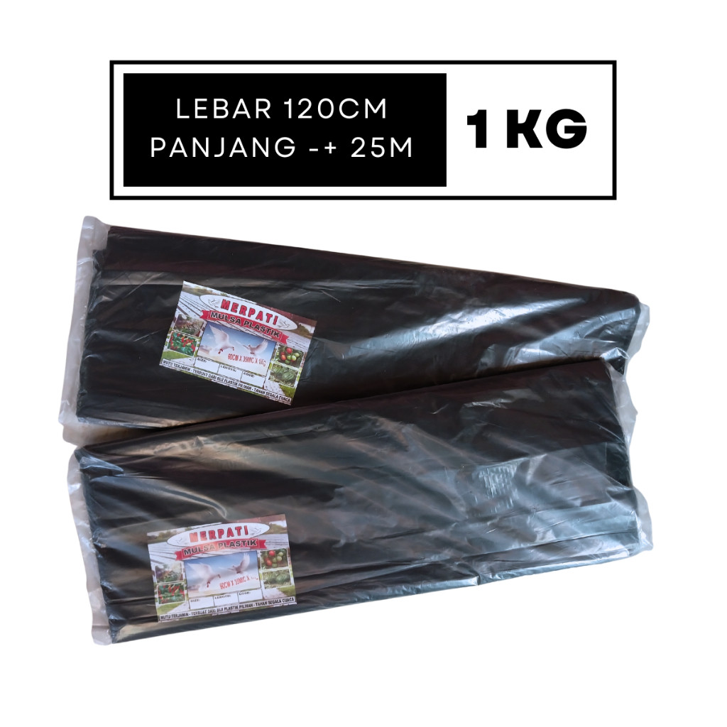 [New] PLASTIK MULSA HITAM PERAK KEMASAN 1kg PLASTIK PACKING PLASTIK TANAMAN LAYANG LAYANG LAYANGAN
