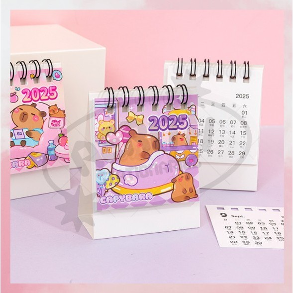 

AS COD Kalender 2025 Mini Motif Capybara Kapibara Gaya Korea China Meja Duduk Unik Lucu Import PROMO