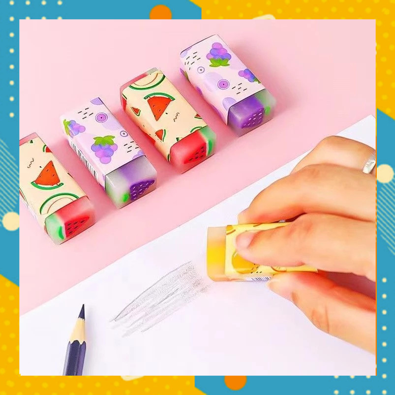 

Penghapus Pensil MOTIF BUAH Fruit Eraser Karakter Harum Sekolah Karakter Hapusan BG1029A5