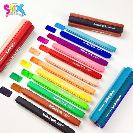 

Artline Stix Brush Marker ETX-F (Paket 12 ) - Spidol Brush