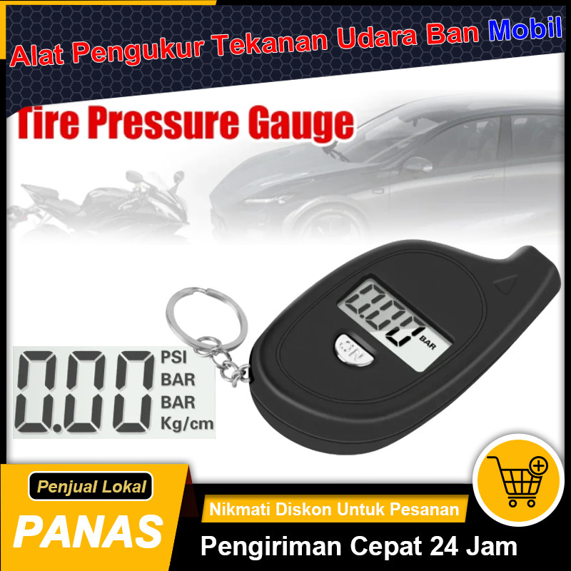 Pengukur Tekanan Udara Ban Mobil Pengukur Tekanan Ban Pengukur Ban Layar LCD Digital Alarm Keselamat