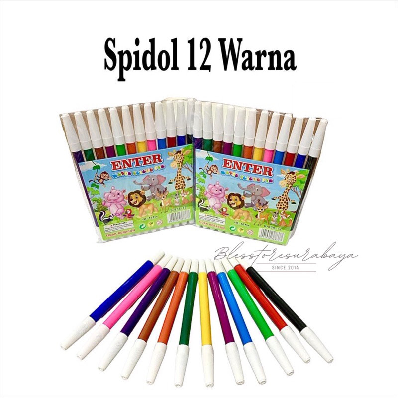 

[BS 575] (Set 12 Warna) Spidol Kecil Colour Pen Anak Gambar Menggambar Mewarna