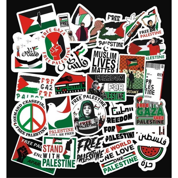 

free palestine sticker pack / palestina stiker pack / luggage sticker