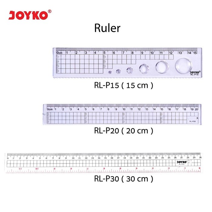 

Penggaris / Ruler Joyko Mika Transparant - RL-P