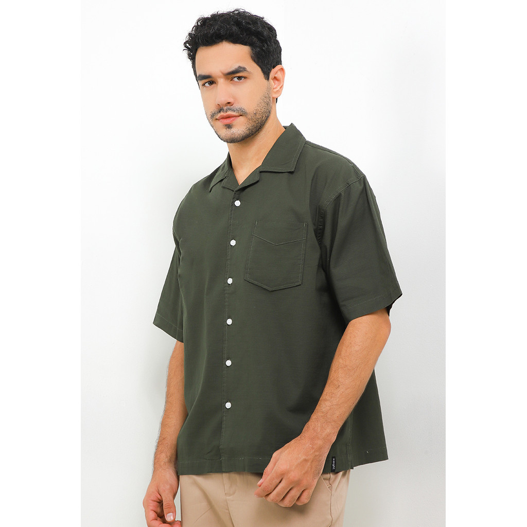 X EIGHT Lucassie Shirts - Kemeja Pria Lengan Pendek Oversize