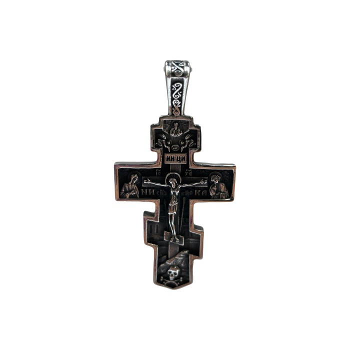 Kalung Salib Orthodox Golgota Silver