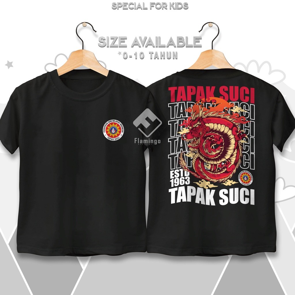 Baju Kaos Beladiri Anak Tapak Suci Putera Muhammadiyah Pencak Silat Bahan Katun Lembut Laki Laki dan