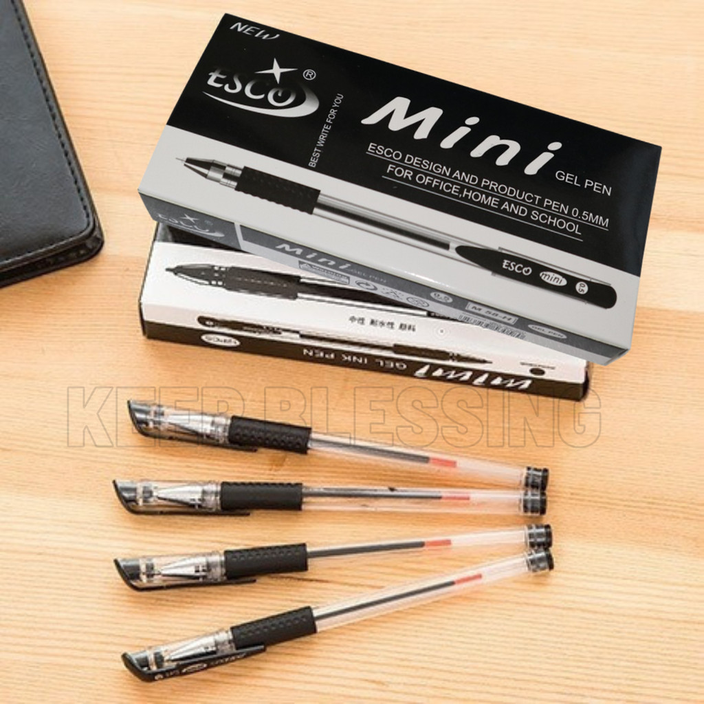 

Pulpen Escomini Gel 0.7mm – Hitam, Mata Jarum Premium - Bayar di Tempat - Duta Gemilang