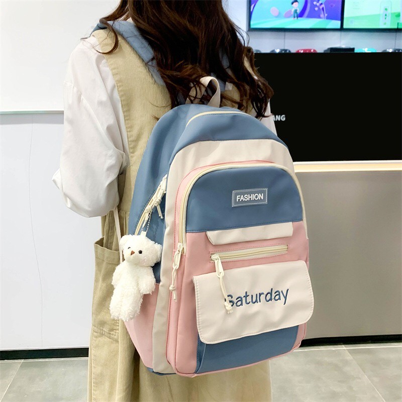 Tas Ransel Wanita Korean Backpack Polos Baby Bag Baru Tas Ransel eiger Anak Sekolah sma remaja Perem