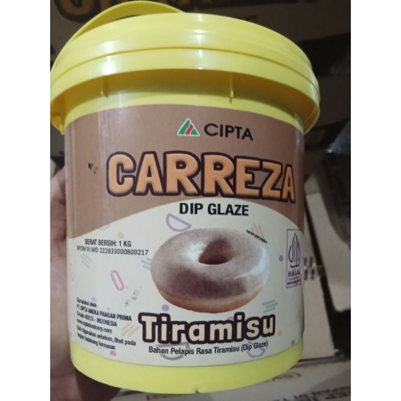 

Carezza Dip Glaze 1kg Rasa Tiramisu Harga Paling Murah Olesan Donat dan Roti Bakar
